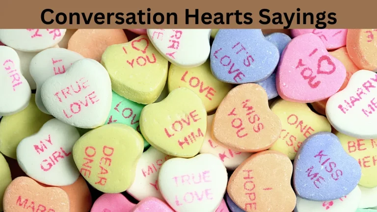 Conversation Hearts Sayings