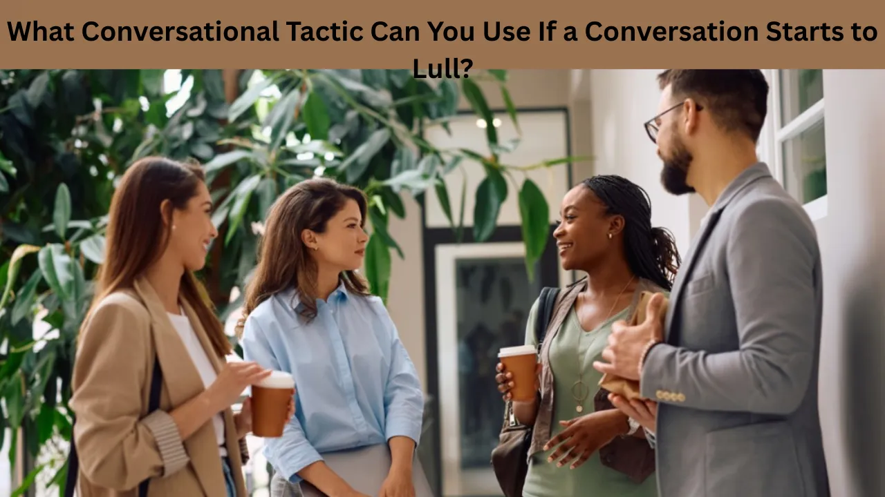 What Conversational Tactic Can You Use If a Conversation Starts to Lull?